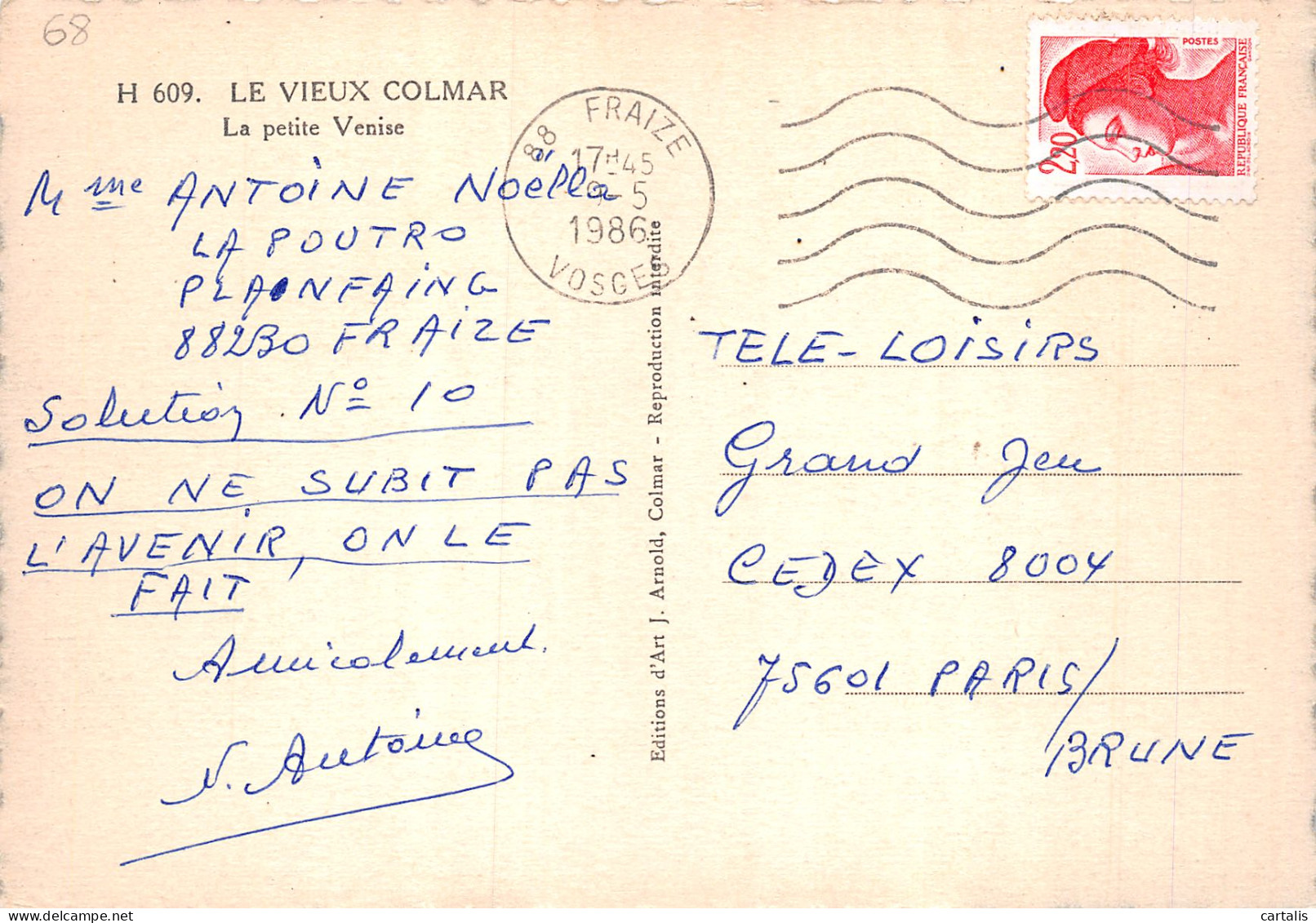 68-COLMAR-N°4186-A/0149 - Colmar