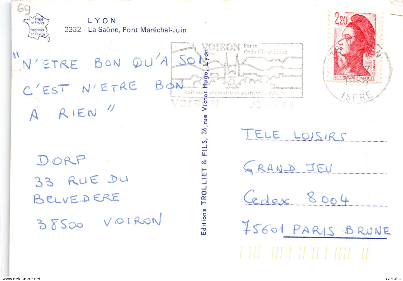 69-LYON-N°4186-A/0143 - Other & Unclassified