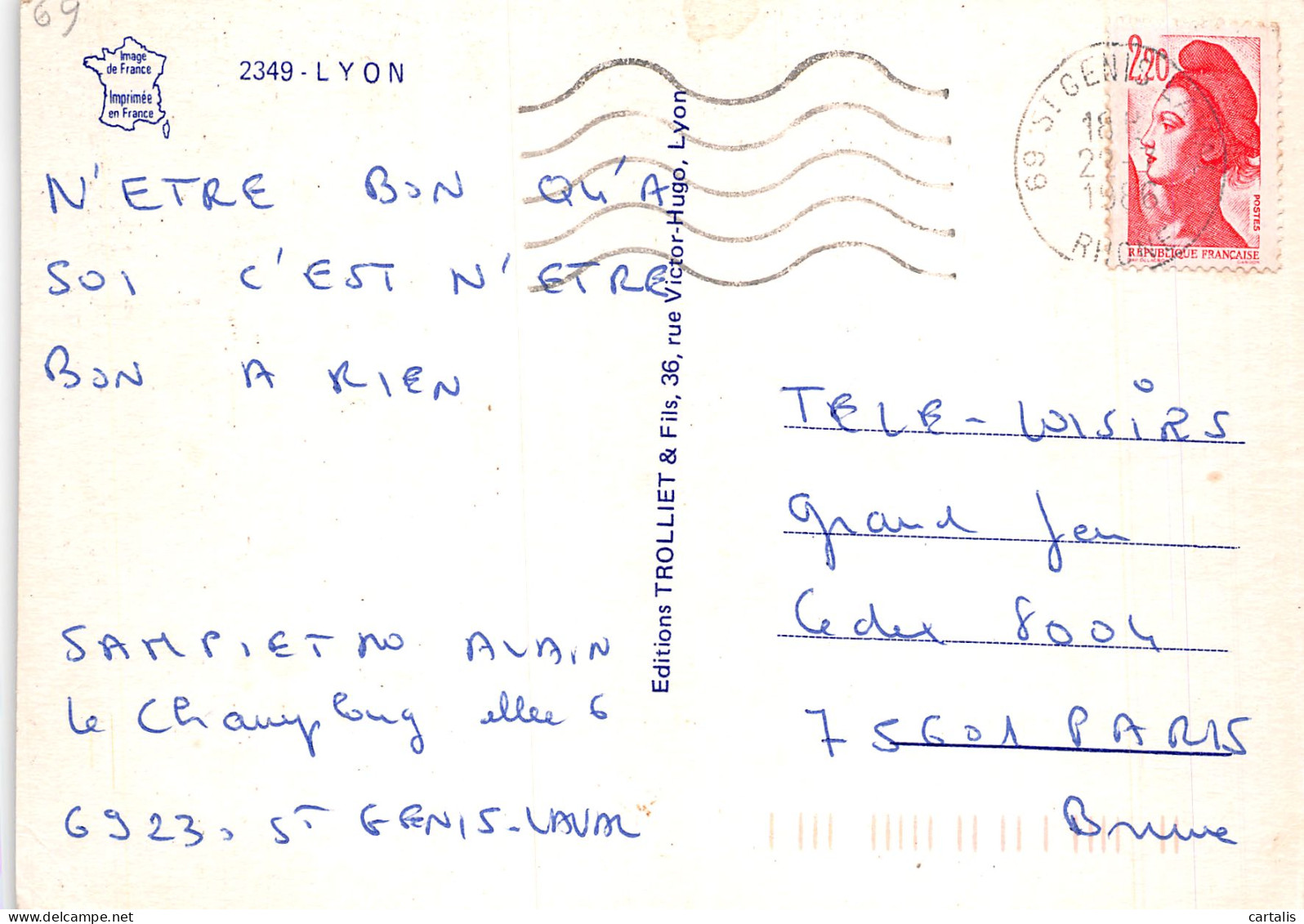 69-LYON-N°4186-A/0119 - Other & Unclassified