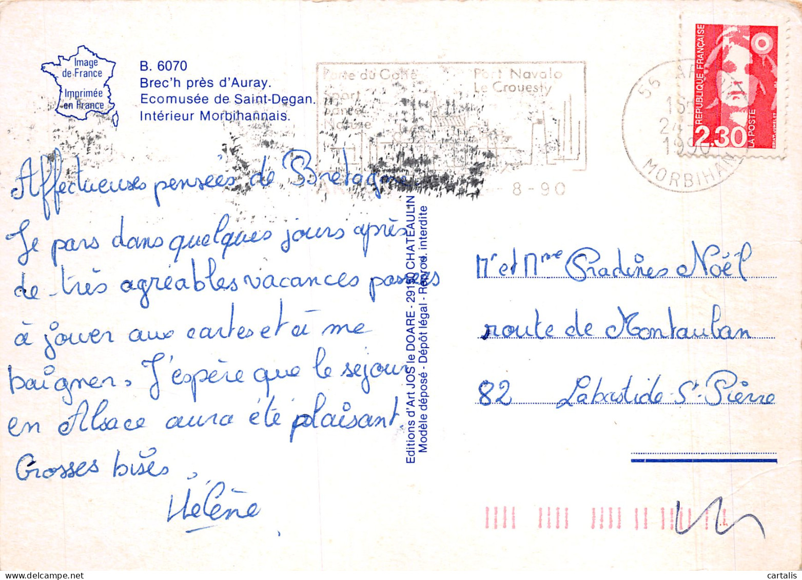 56-SAINT DEGAN-N°4186-A/0019 - Autres & Non Classés