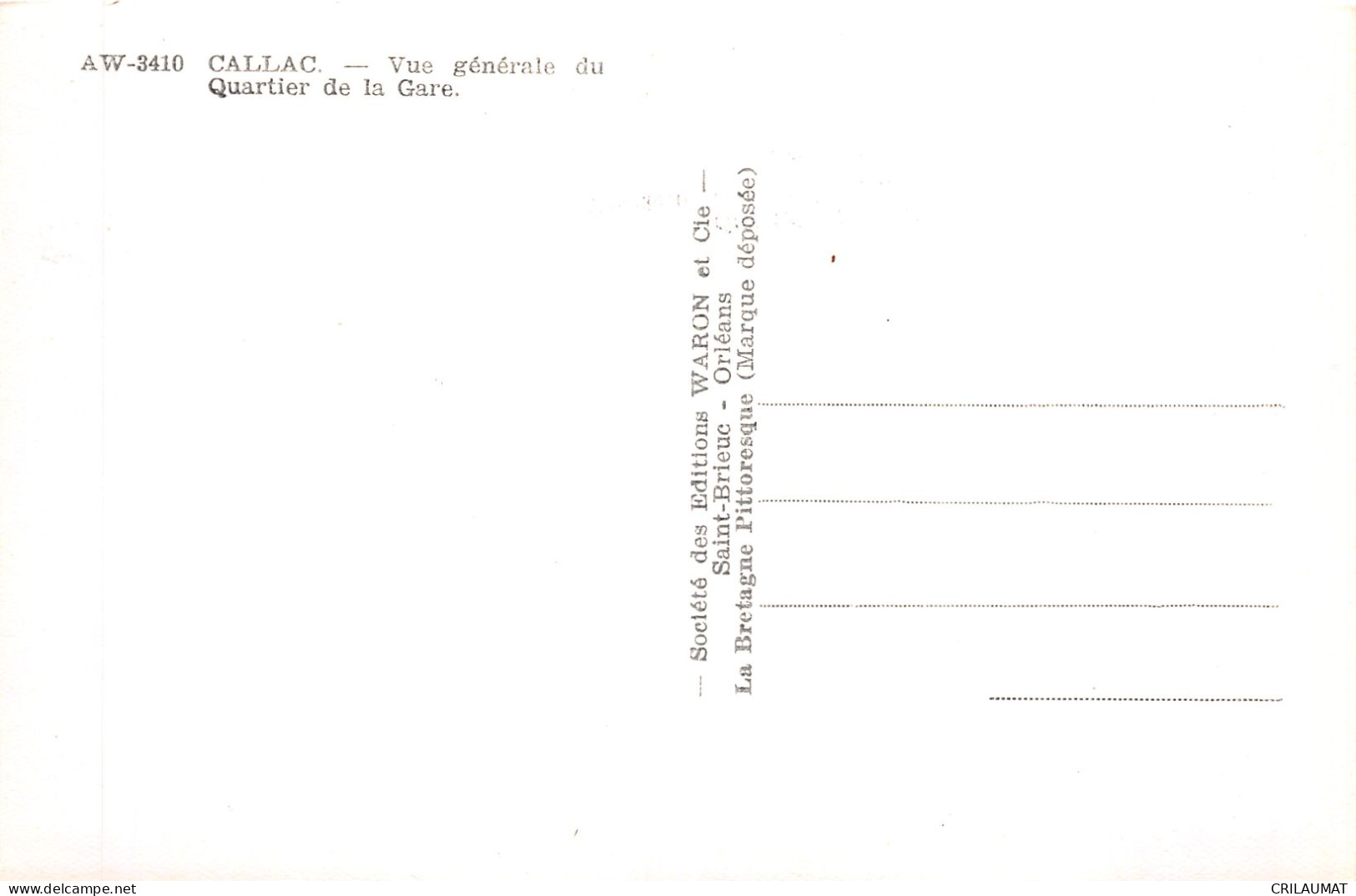 22-CALLAC-N°LP5133-B/0207 - Callac