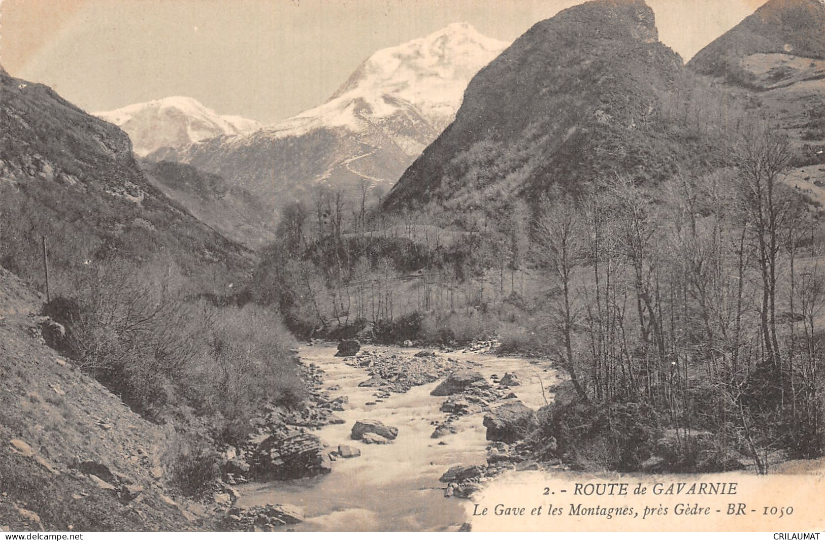 65-ROUTE DE GAVARNIE LE GAVE ET LES MONTAGNES-N°LP5132-H/0179 - Other & Unclassified