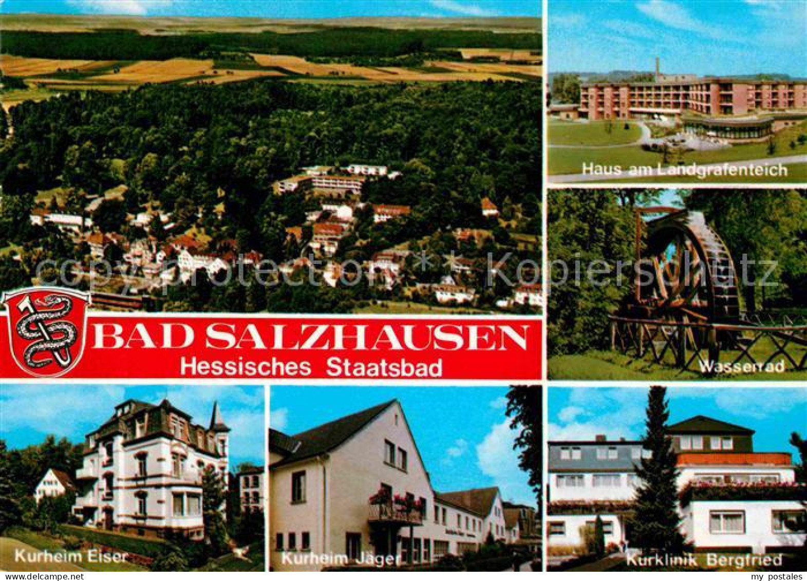 72793223 Bad Salzhausen Fliegeraufnahme Haus Am Landgrafenteich Kurklinik Bergfr - Other & Unclassified