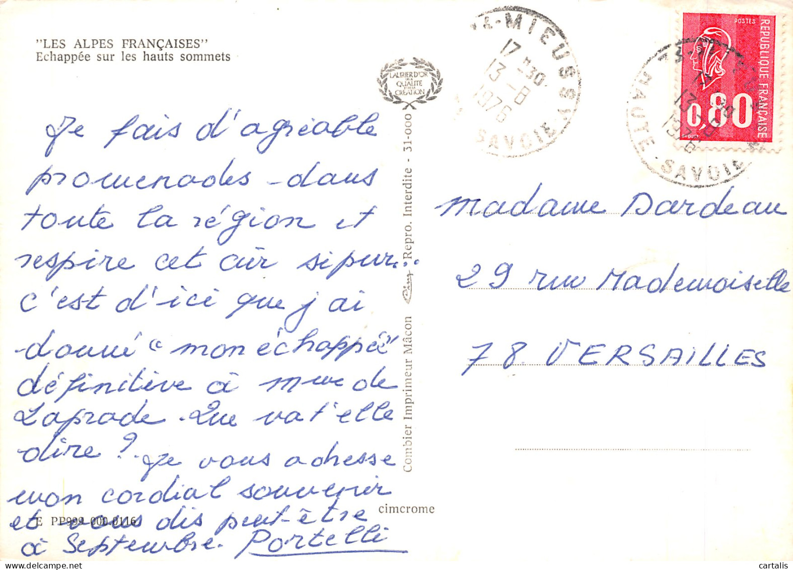 74-LES ALPES-N°4186-D/0255 - Other & Unclassified