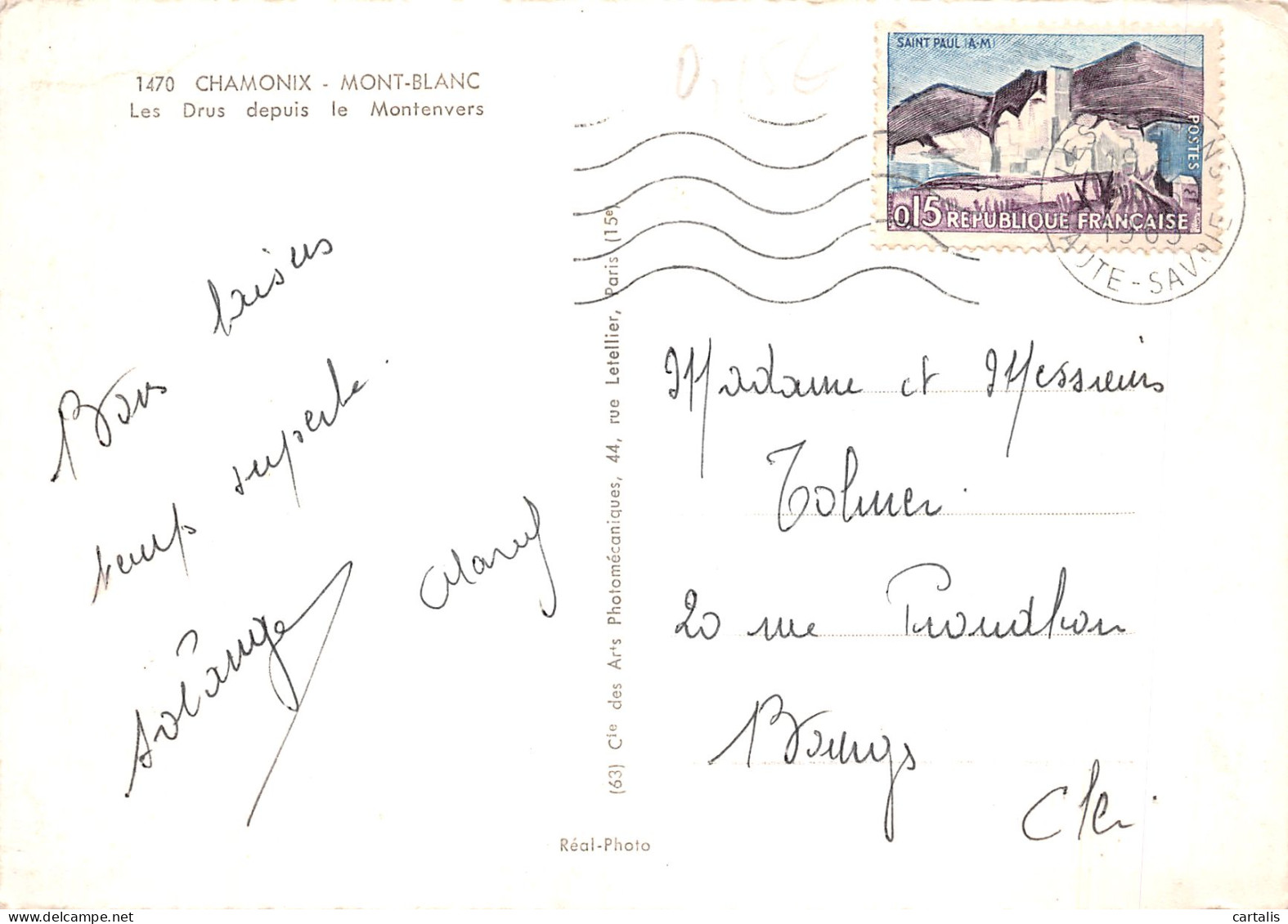 74-CHAMONIX MONT BLANC-N°4186-D/0197 - Chamonix-Mont-Blanc