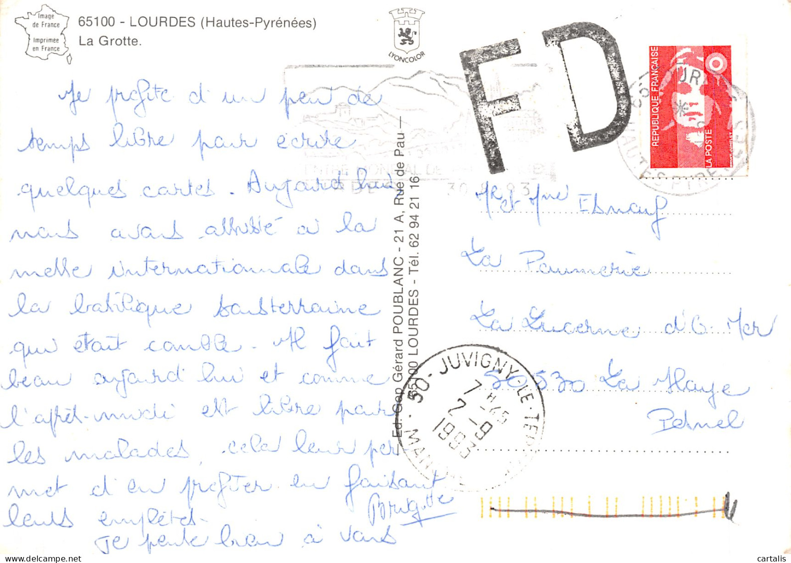 65-LOURDES-N°4186-D/0207 - Lourdes