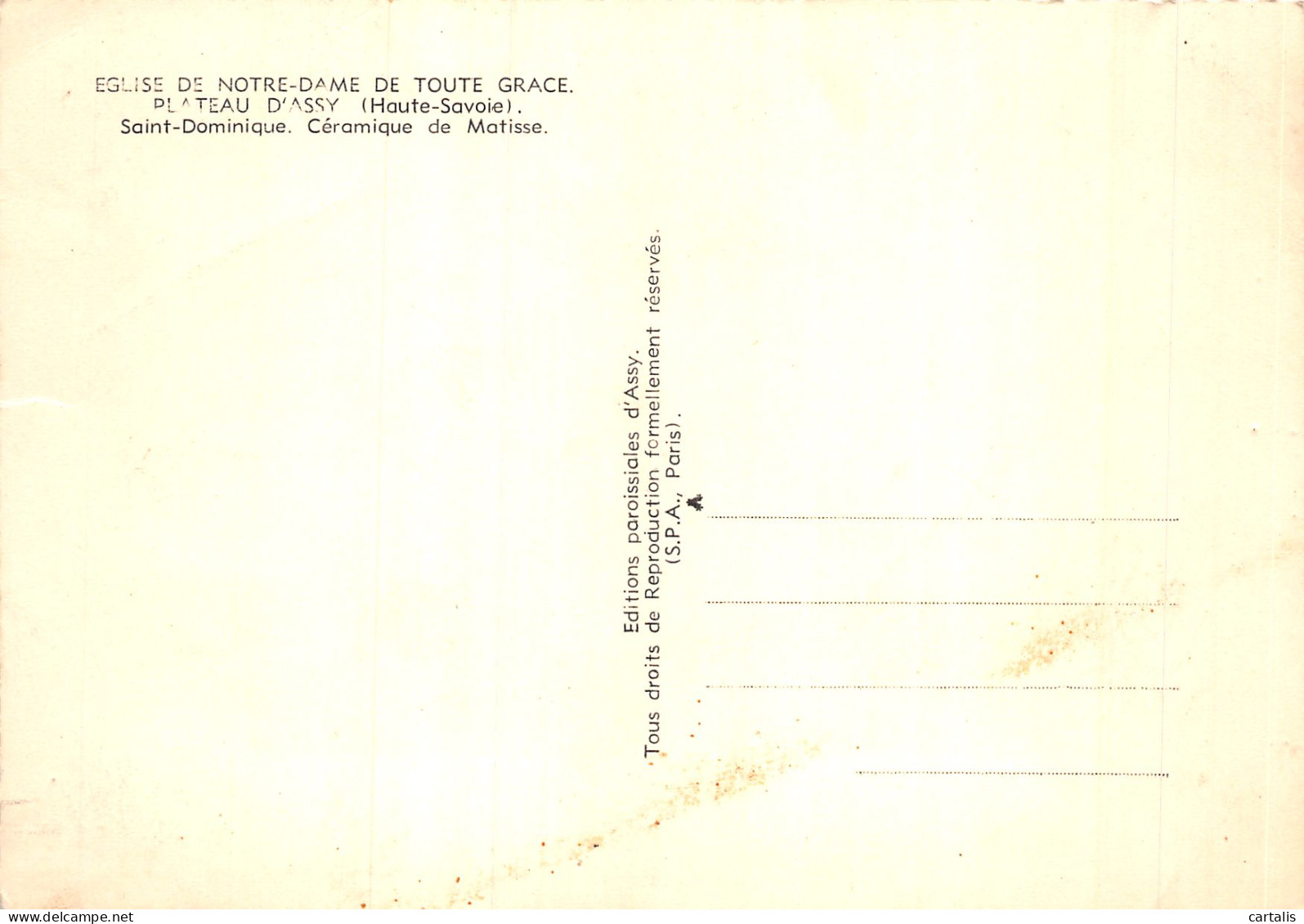 74-PLATEAU D ASSY-N°4186-D/0163 - Andere & Zonder Classificatie