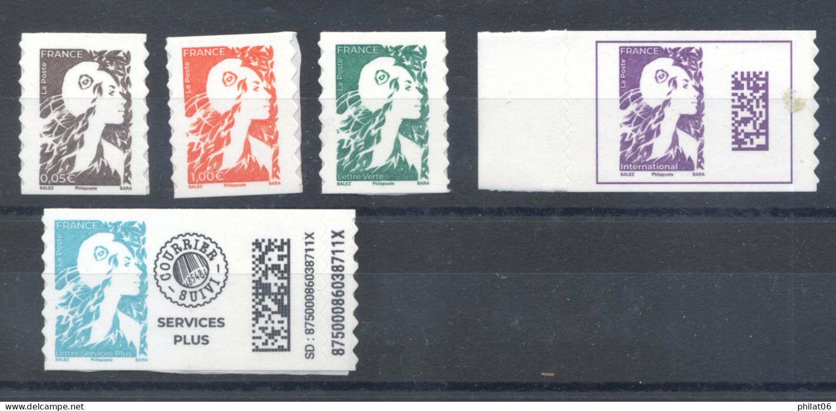 Mariannes De L'avenir Séries Adhésives De Feuilles (F224) - Unused Stamps