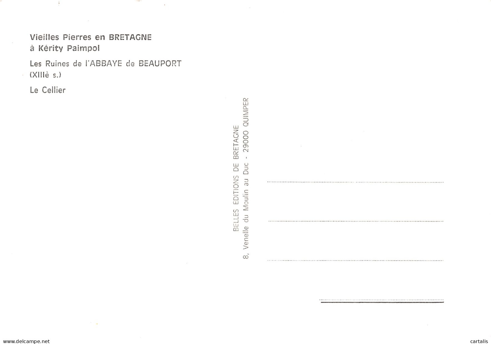 22-KERITY PAIMPOL -N°4186-D/0117 - Andere & Zonder Classificatie