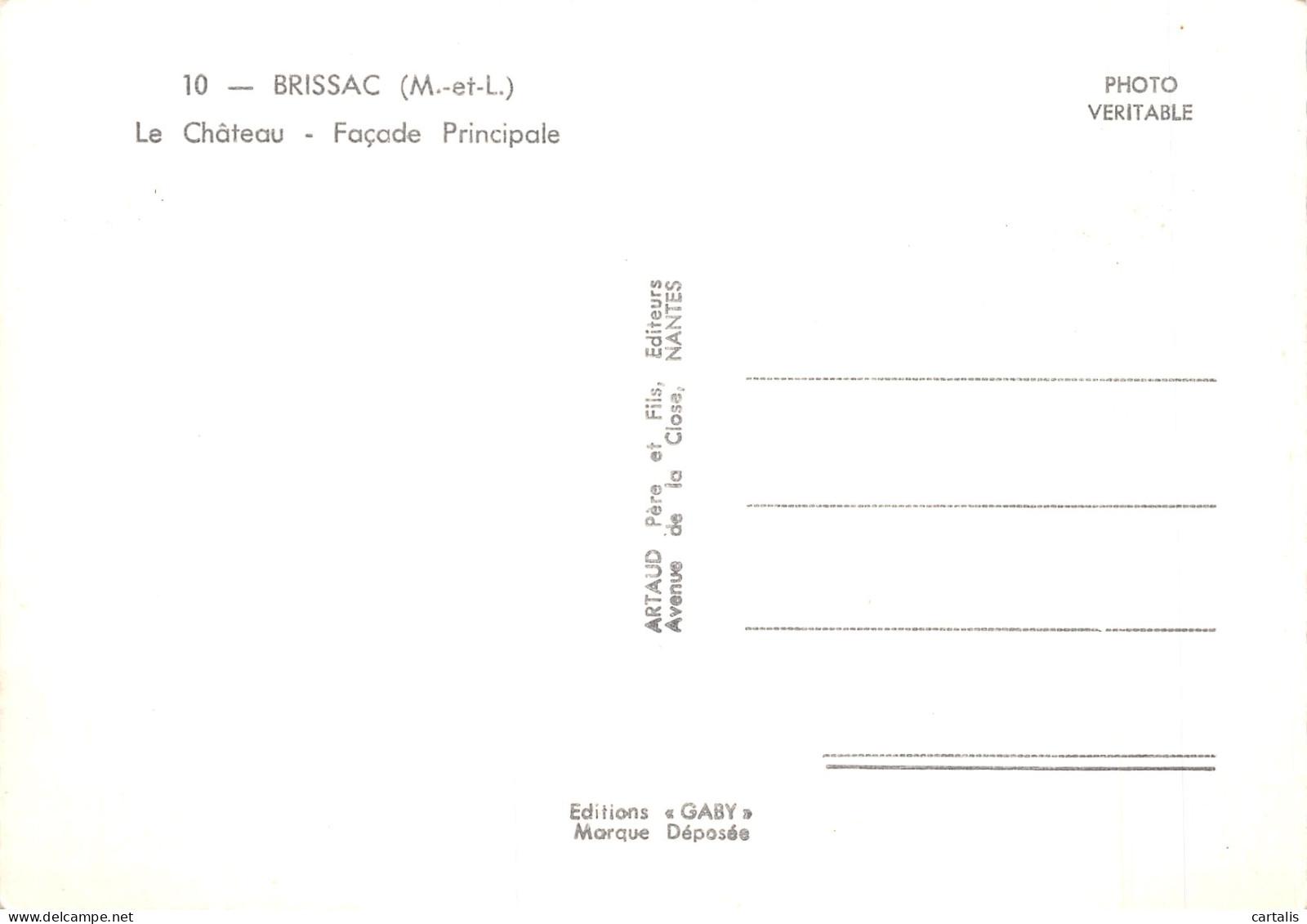 49-BRISSAC LE CHATEAU-N°4186-D/0091 - Altri & Non Classificati