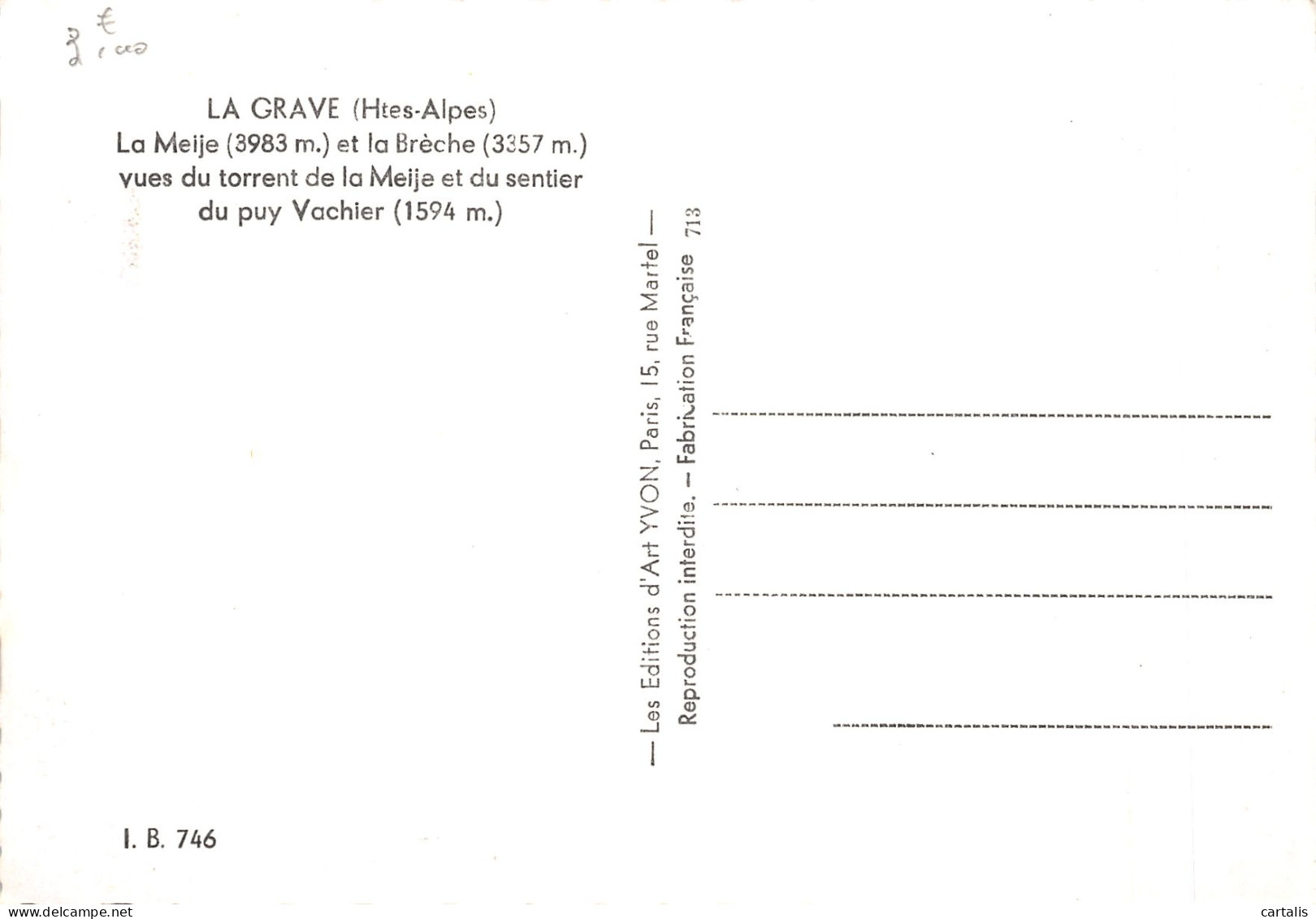 05-LA GRAVE-N°4186-C/0357 - Andere & Zonder Classificatie