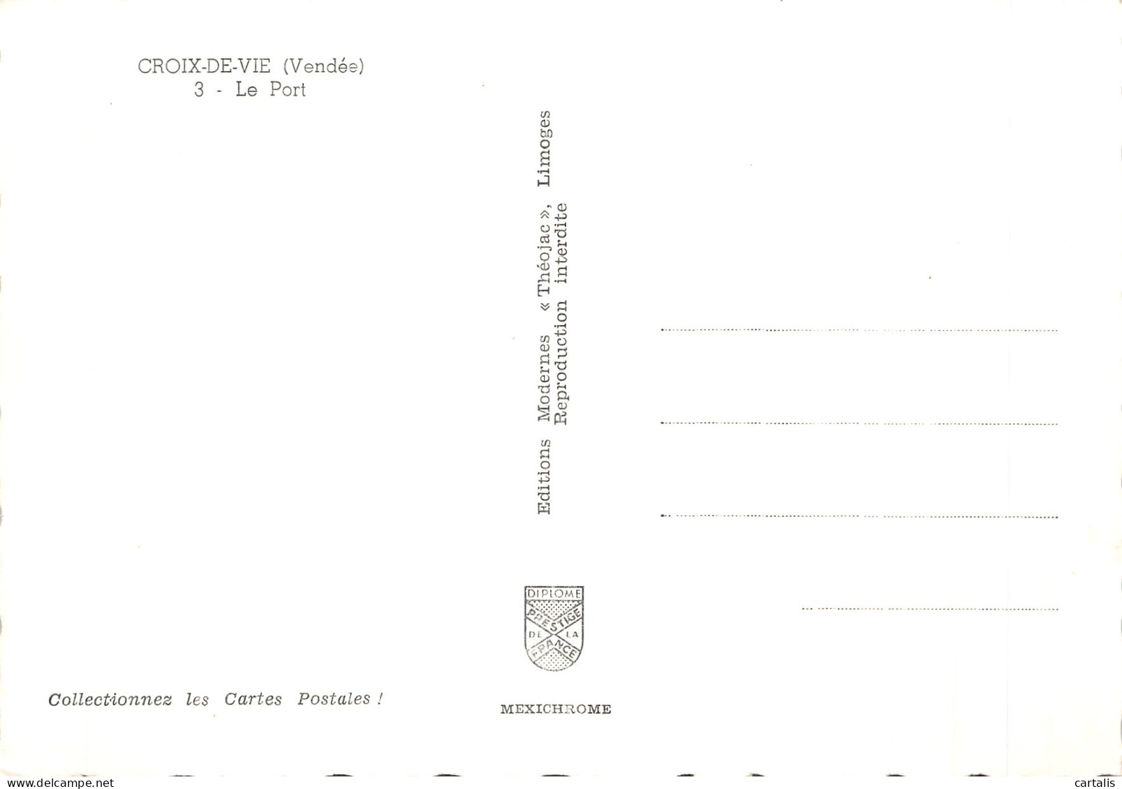 85-CROIX DE VIE-N°4186-C/0313 - Other & Unclassified