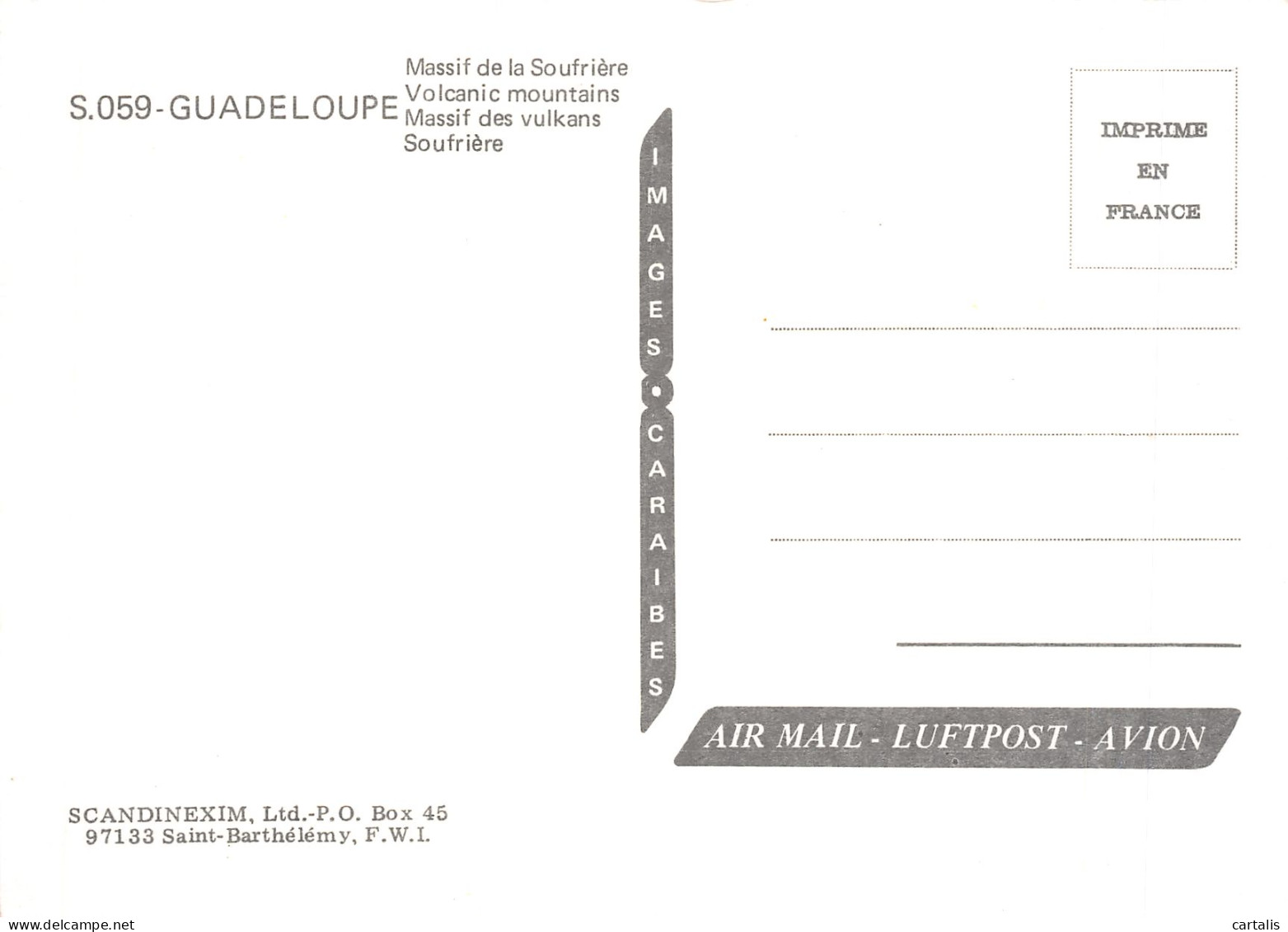 971-GUADELOUPE LA SOUFRIERE-N°4186-C/0241 - Sonstige & Ohne Zuordnung