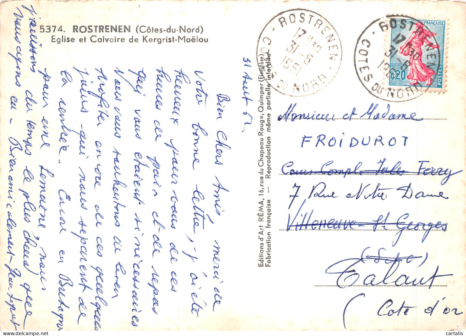 22-ROSTRENEN-N°4186-C/0159 - Other & Unclassified