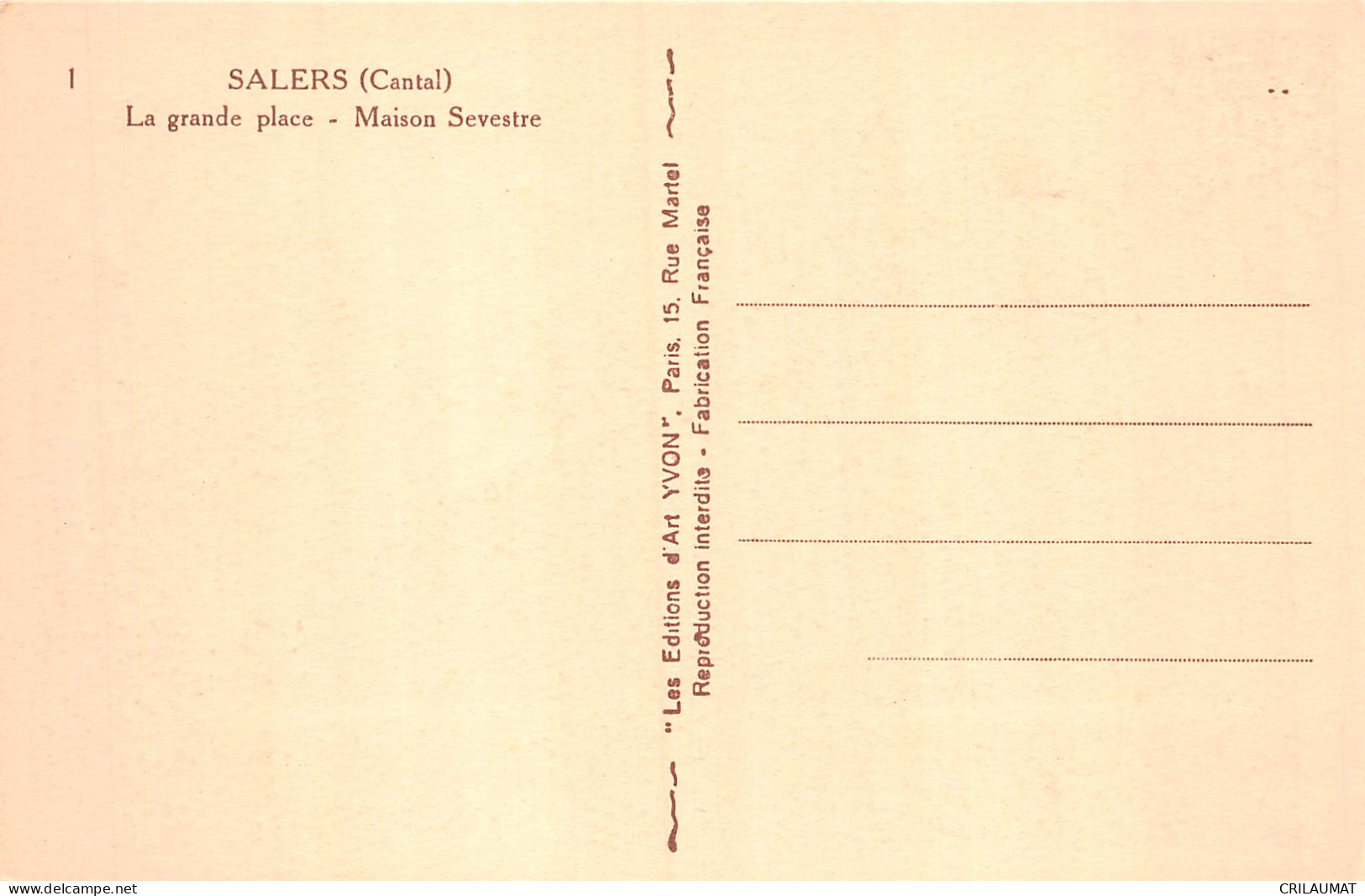 15-SALERS-N°LP5133-E/0081 - Other & Unclassified