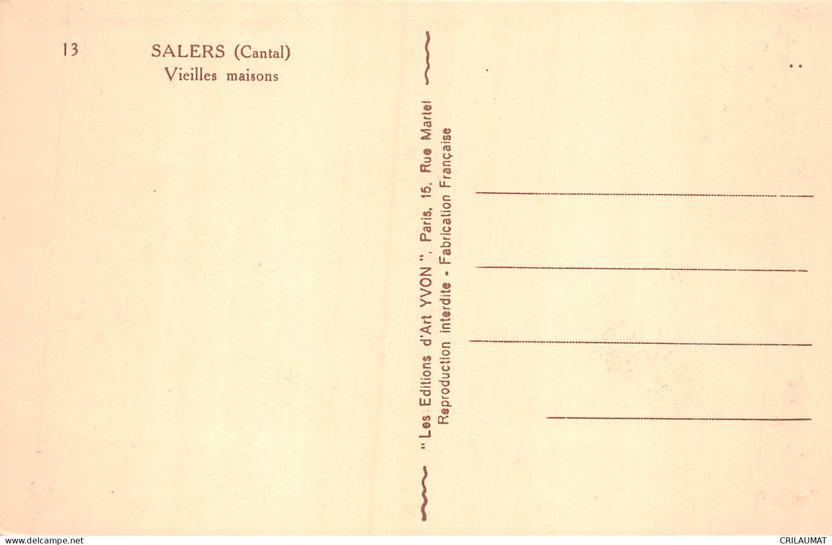 15-SALERS-N°LP5133-E/0075 - Other & Unclassified