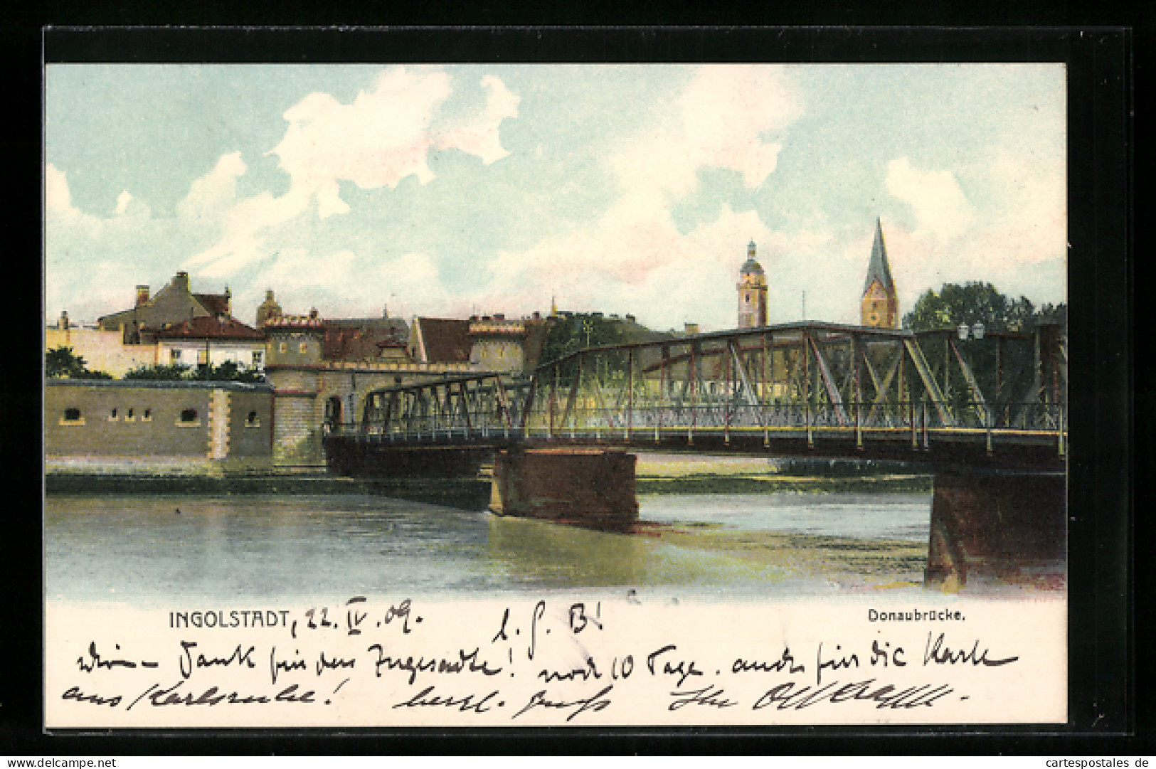 AK Ingolstadt, Partie An Der Donaubrücke  - Ingolstadt