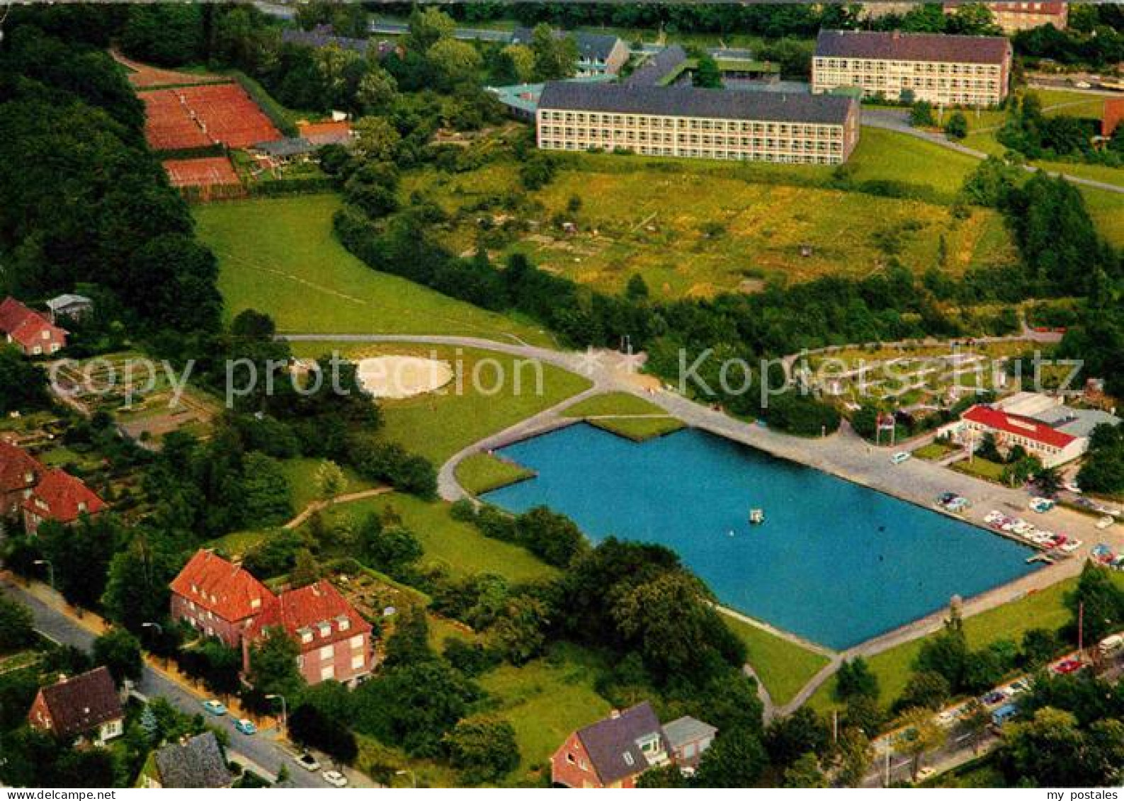 72793077 Itzehoe Fliegeraufnahme Freibad Boekenberg - Itzehoe