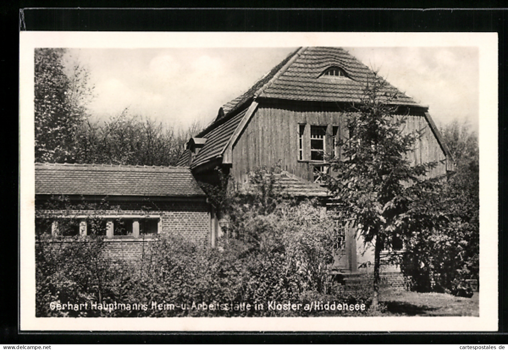 AK Kloster A. Hiddensee, Vor Gerhart Hauptmanns Heim- Und Arbeitsstätte  - Hiddensee