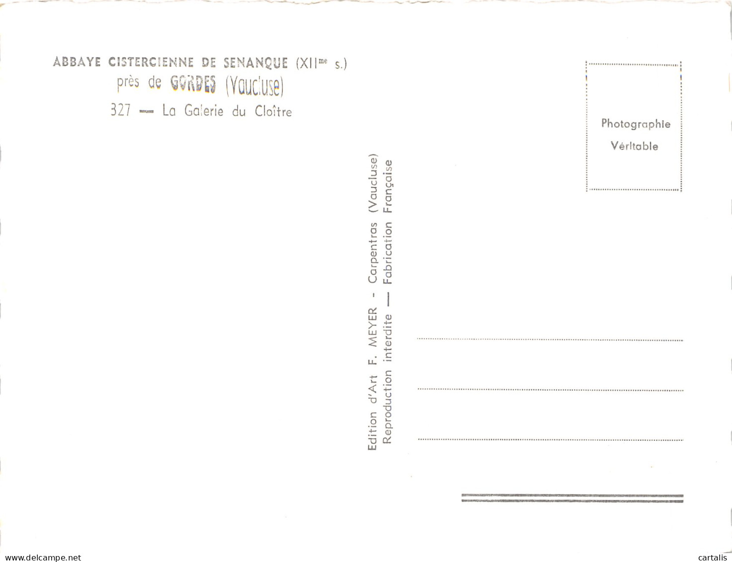 84-GORDES ABBAYE DE SENANQUE-N°4187-B/0363 - Gordes