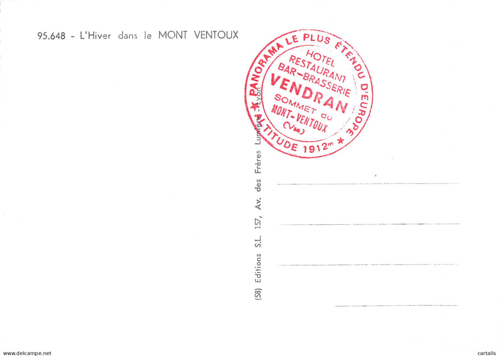 84-LE MONT VENTOUX-N°4187-B/0369 - Other & Unclassified