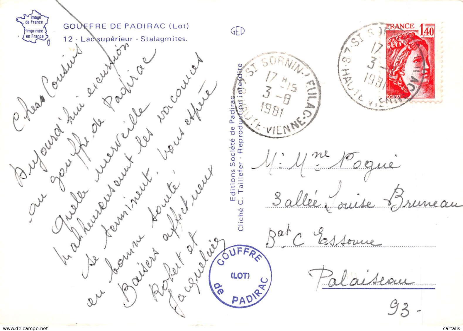 46-GOUFFRE DE PADIRAC-N°4187-B/0275 - Other & Unclassified