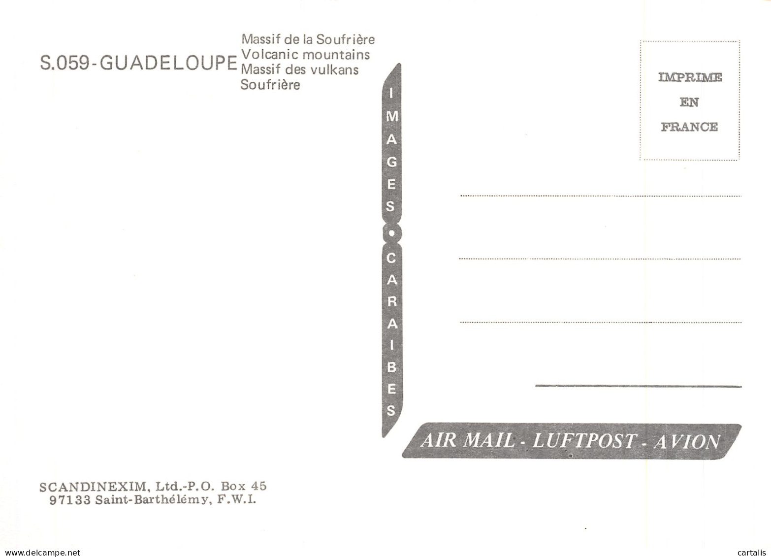 971-GUADELOUPE LA SOUFRIERE-N°4187-A/0253 - Autres & Non Classés