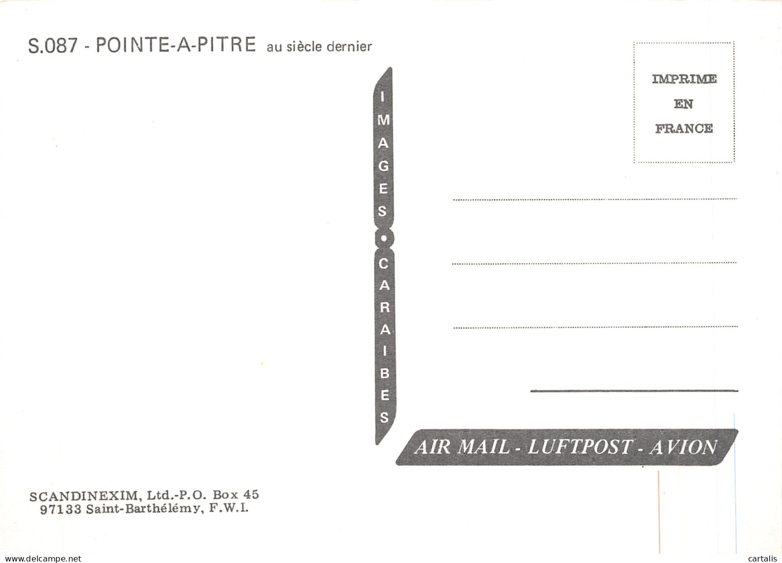 971-GUADELOUPE POINTE A PITRE-N°4187-A/0249 - Andere & Zonder Classificatie