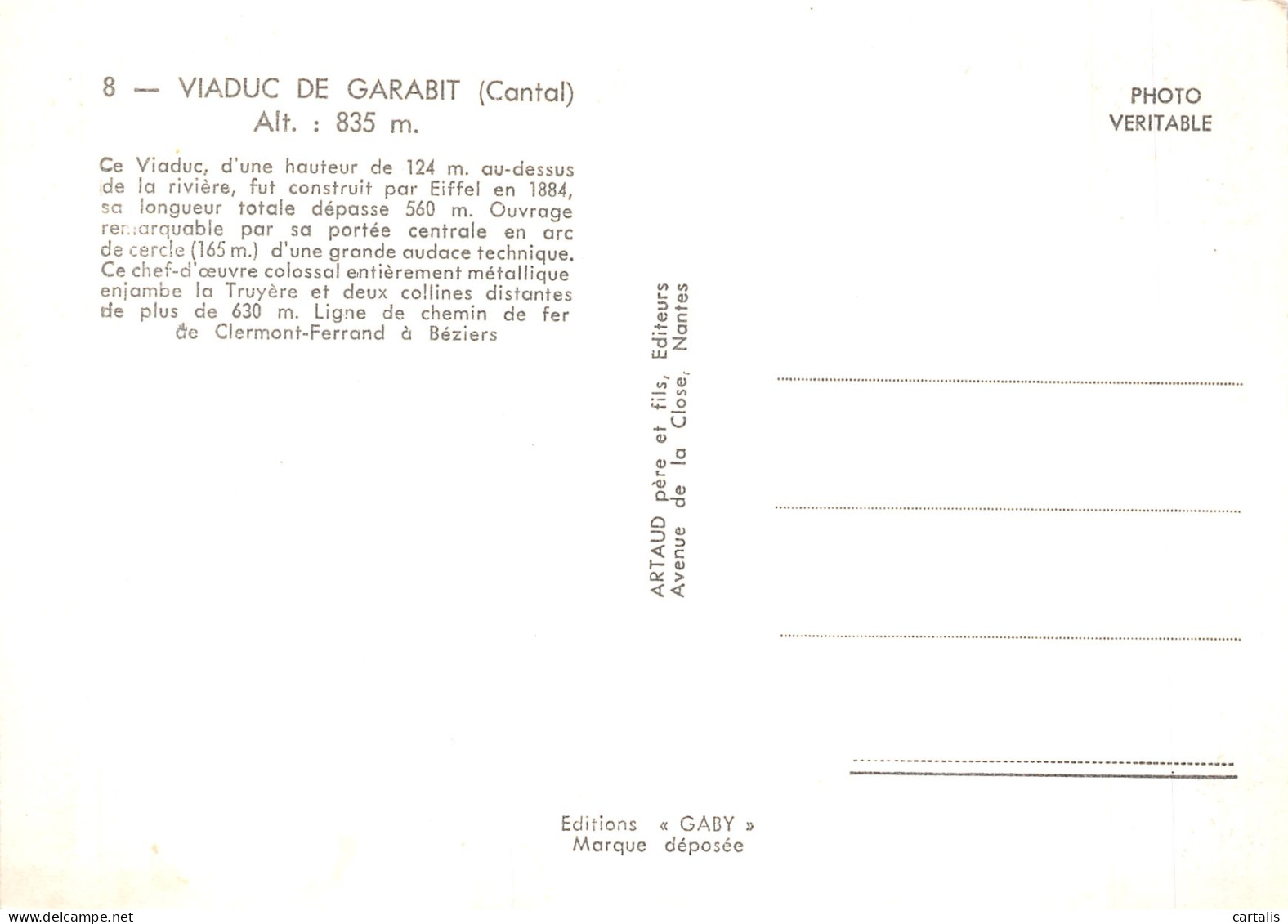 15-VIADUC DE GARABIT-N°4187-A/0241 - Altri & Non Classificati