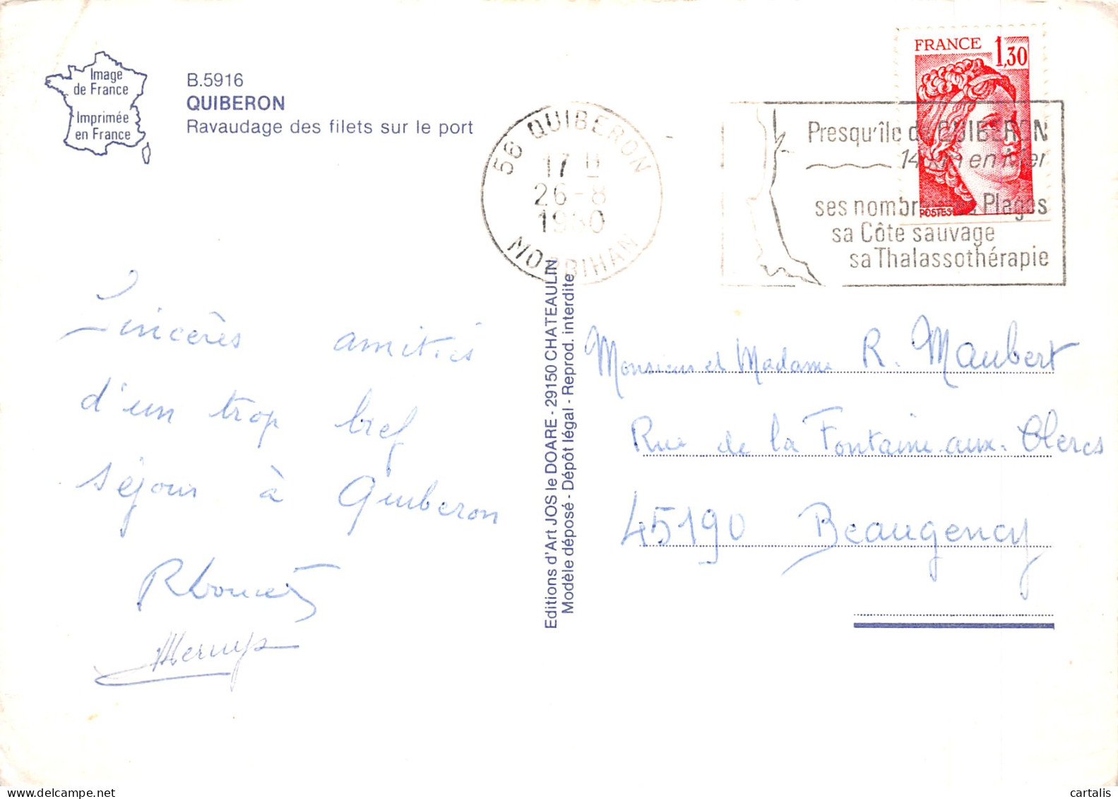 56-QUIBERON-N°4187-A/0203 - Quiberon