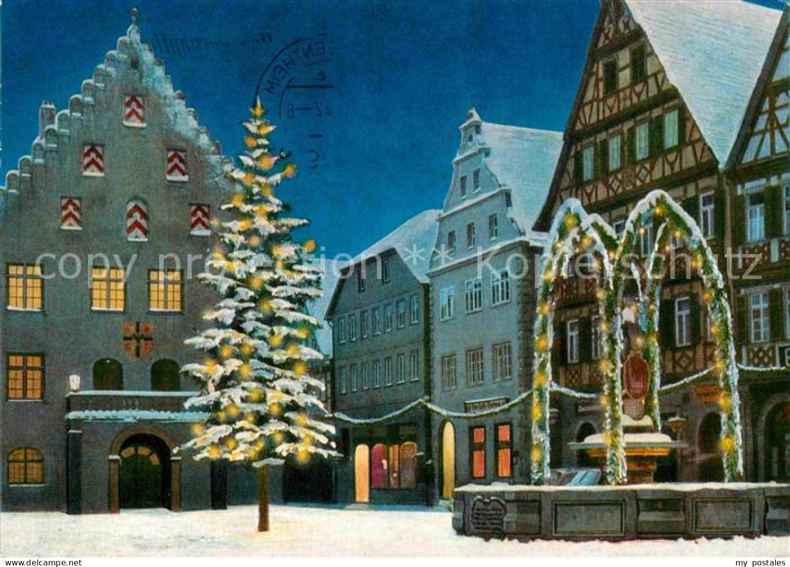 72792711 Bad Mergentheim Weihnachtsstimmung Am Marktplatz Bad Mergentheim - Bad Mergentheim