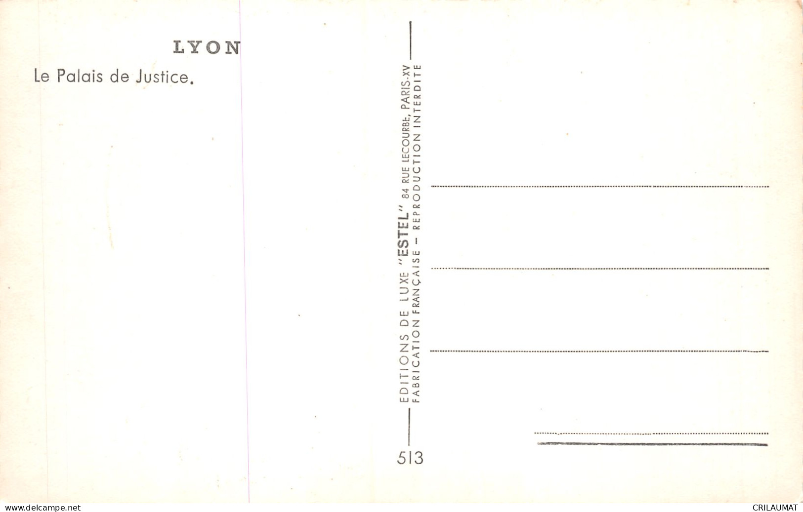 69-LYON-N°LP5133-G/0007 - Sonstige & Ohne Zuordnung