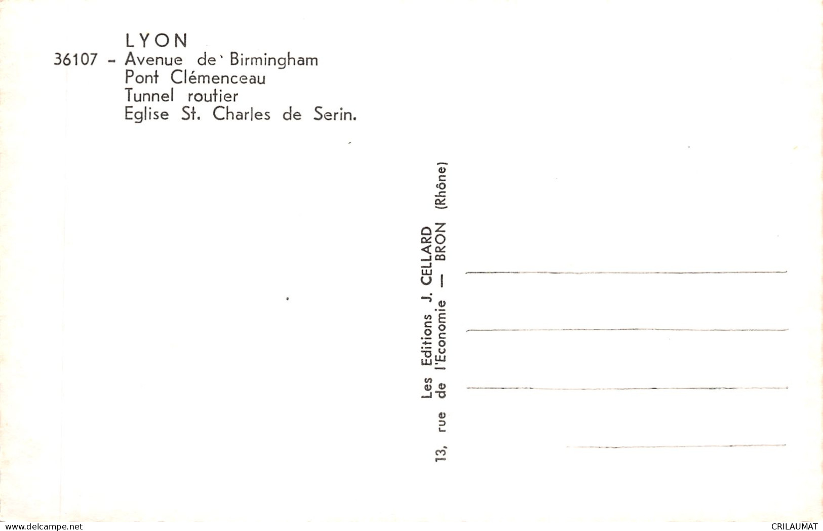 69-LYON-N°LP5133-F/0391 - Altri & Non Classificati