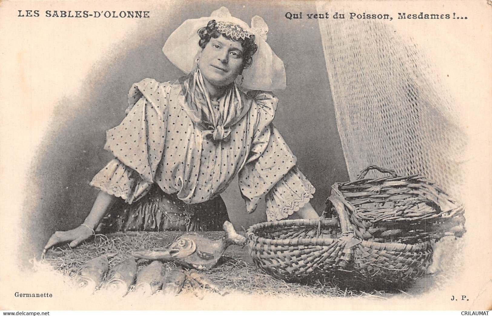 85-LES SABLES D OLONNE FOLKLORE QUI VEUT DU POISSON-N°LP5133-F/0177 - Sables D'Olonne