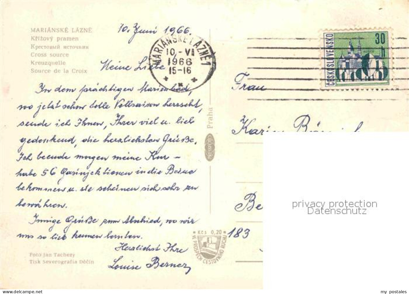 72792647 Marianske Lazne Krizovy Pramen Kreuzquelle Marianske Lazne  - Czech Republic