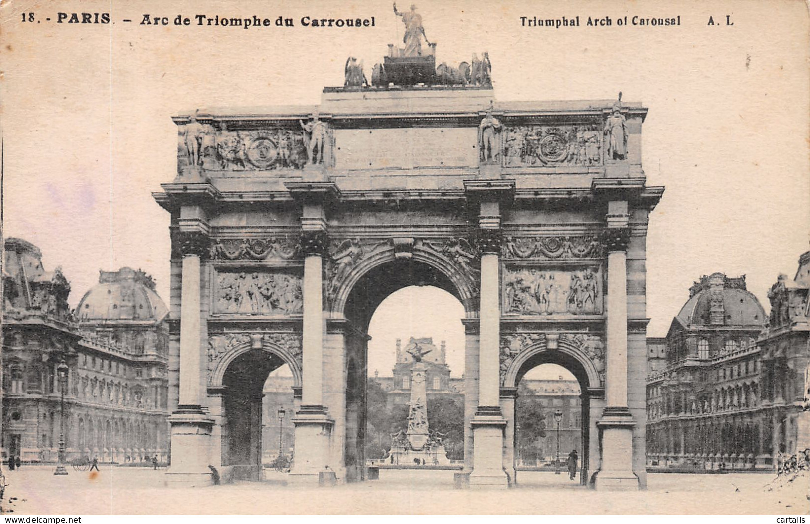 75-PARIS ARC DE TRIOMPHE-N°4188-D/0155 - Arc De Triomphe