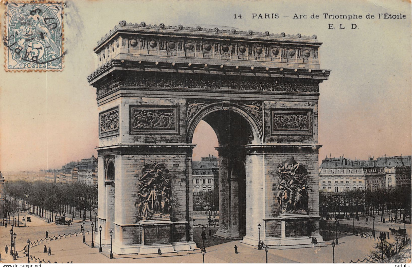 75-PARIS ARC DE TRIOMPHE-N°4188-D/0115 - Arc De Triomphe
