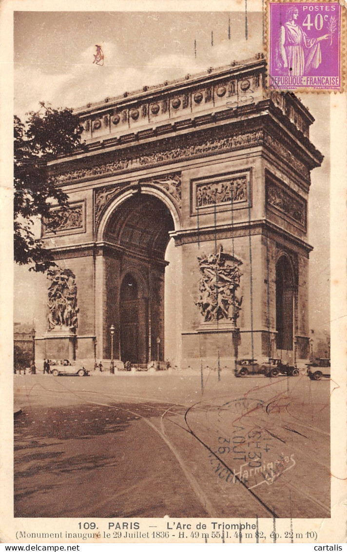 75-PARIS ARC DE TRIOMPHE-N°4188-D/0017 - Triumphbogen