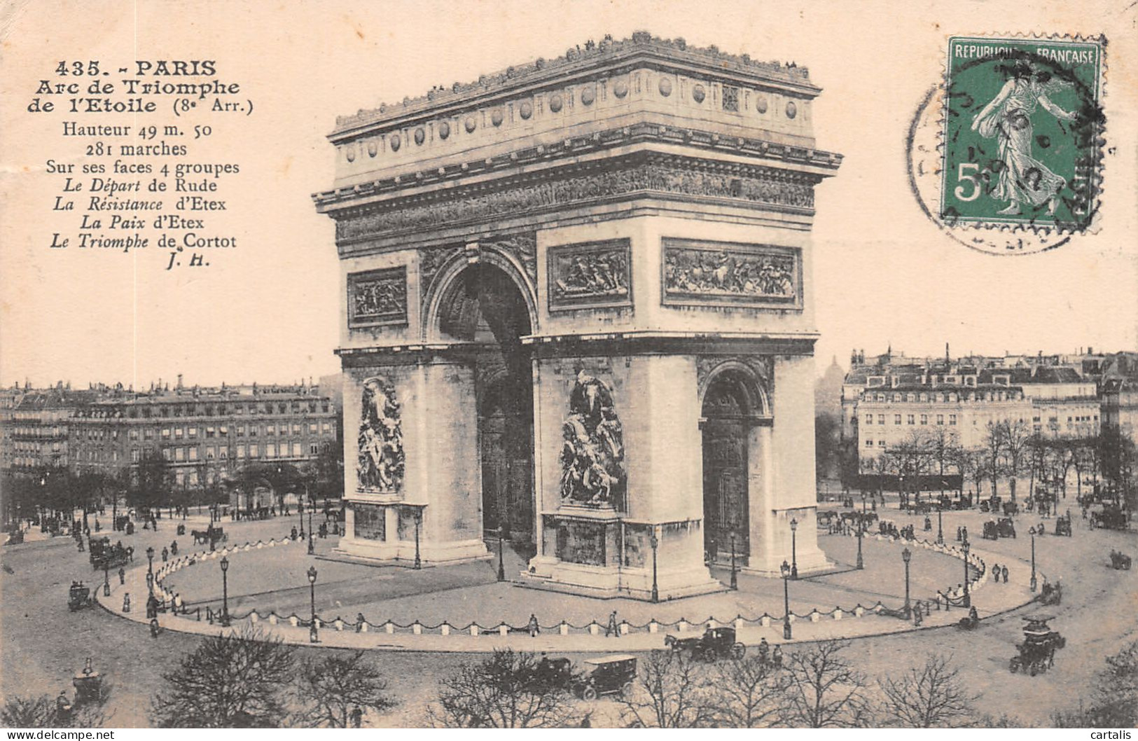 75-PARIS ARC DE TRIOMPHE-N°4188-C/0339 - Arc De Triomphe