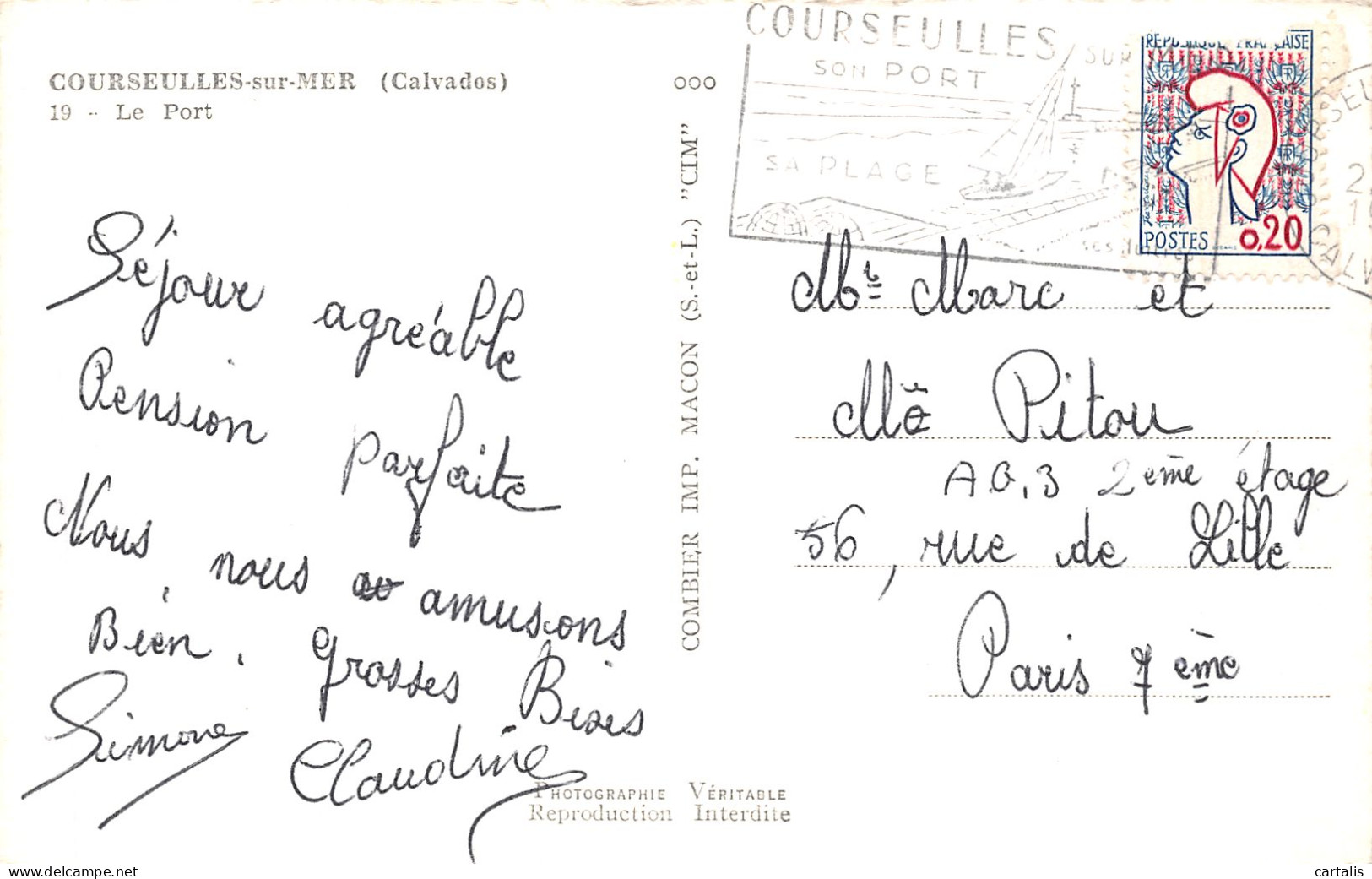 14-COURSEULLES SUR MER-N°4188-B/0257 - Other & Unclassified