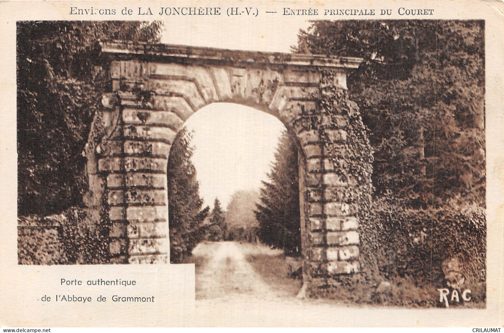 87-LA JONCHERE ABBAYE DE GRAMMONT-N°LP5134-A/0119 - Autres & Non Classés