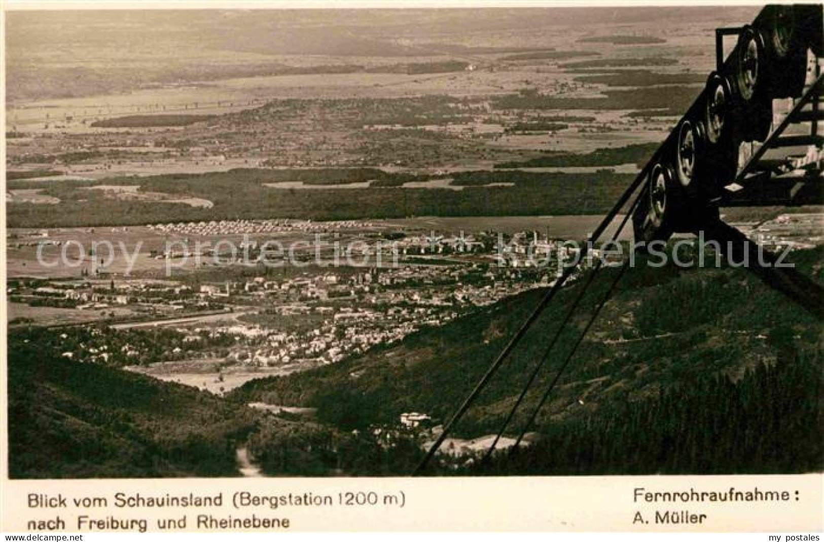 72792510 Schauinsland Blick Nach Freiburg Rheinebene  Oberried - Andere & Zonder Classificatie