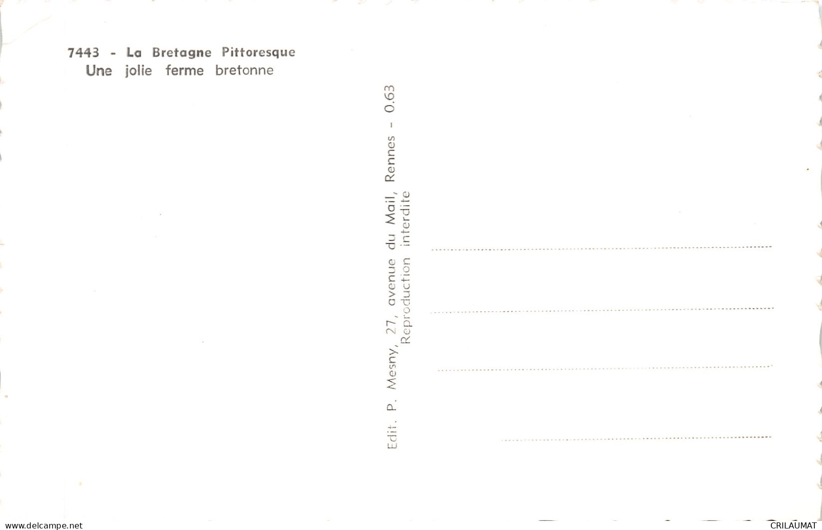 29-BRETAGNE-N°LP5133-G/0393 - Autres & Non Classés