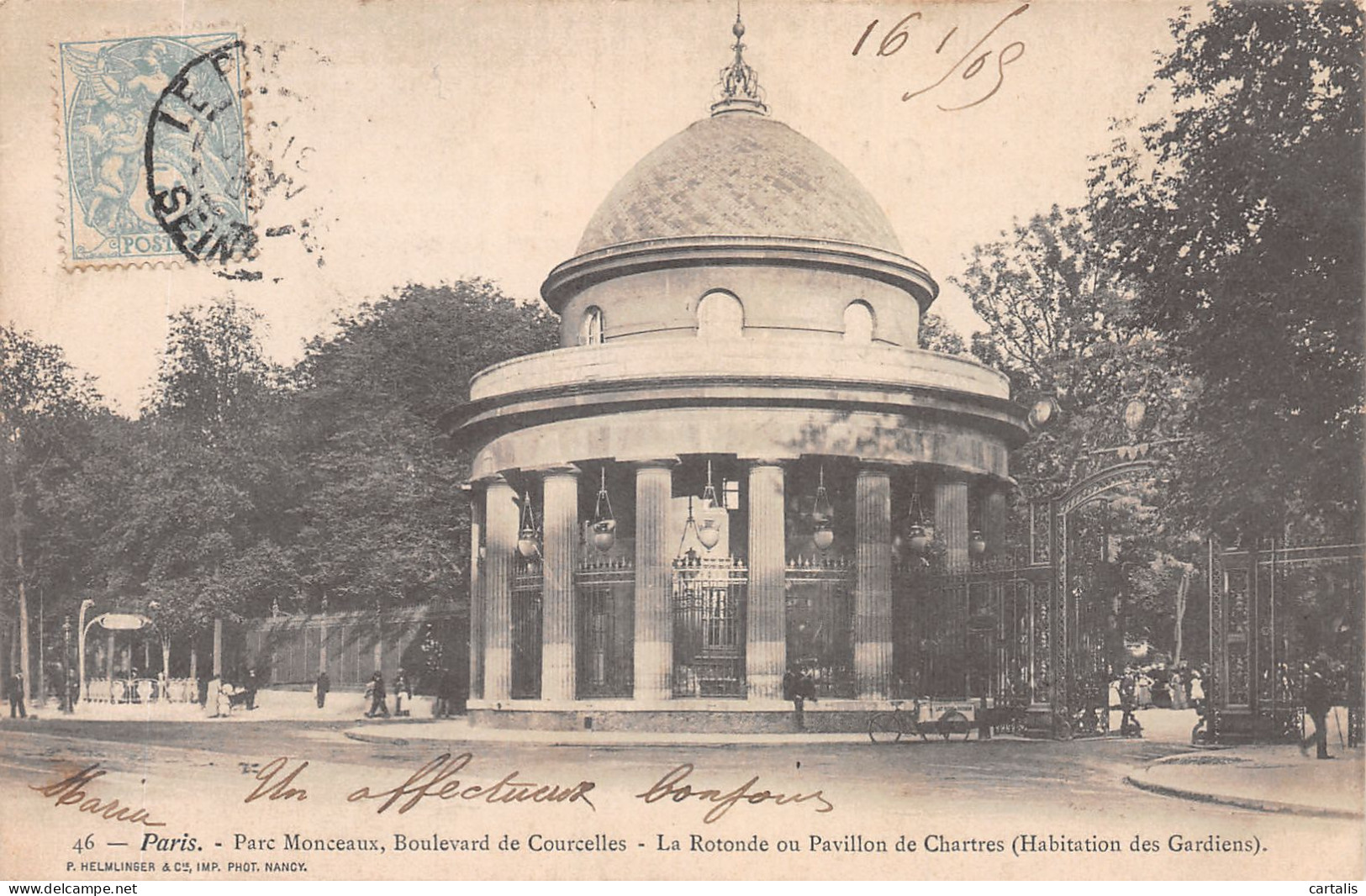 75-PARIS PARC MONCEAUX-N°4188-F/0299 - Parcs, Jardins