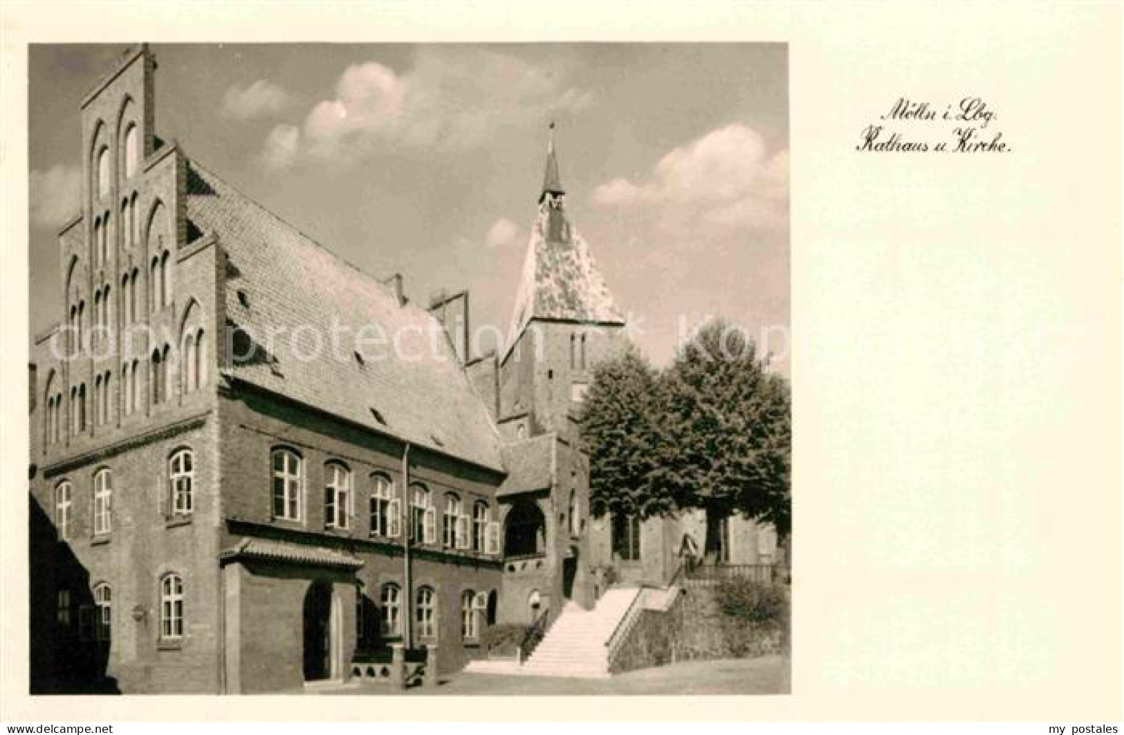 72792450 Moelln Lauenburg Rathaus Kirche Moelln - Mölln