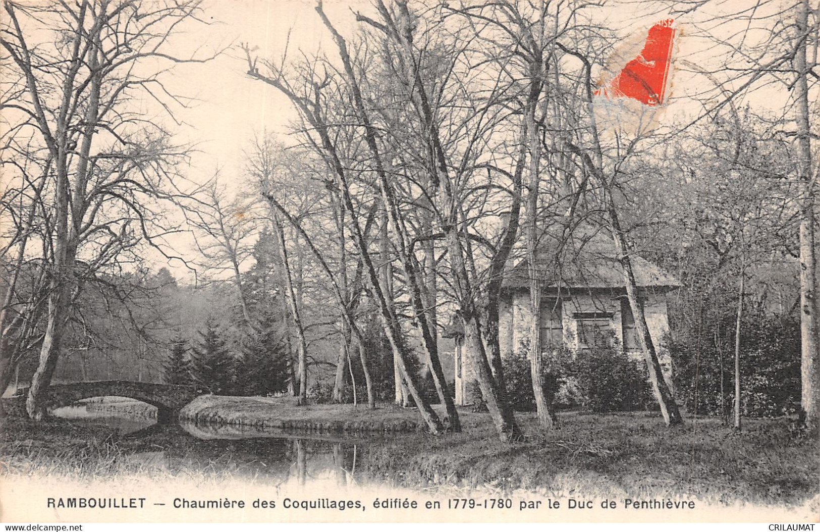 78-RAMBOUILLET CHAUMIERE DES COQUILLAGES-N°LP5134-D/0175 - Rambouillet (Castello)