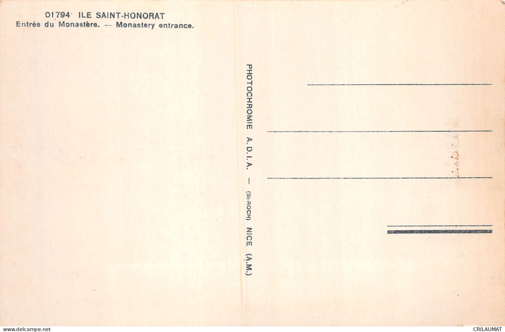 06-ILE SAINT HONORAT MONASTERE-N°LP5134-D/0097 - Other & Unclassified