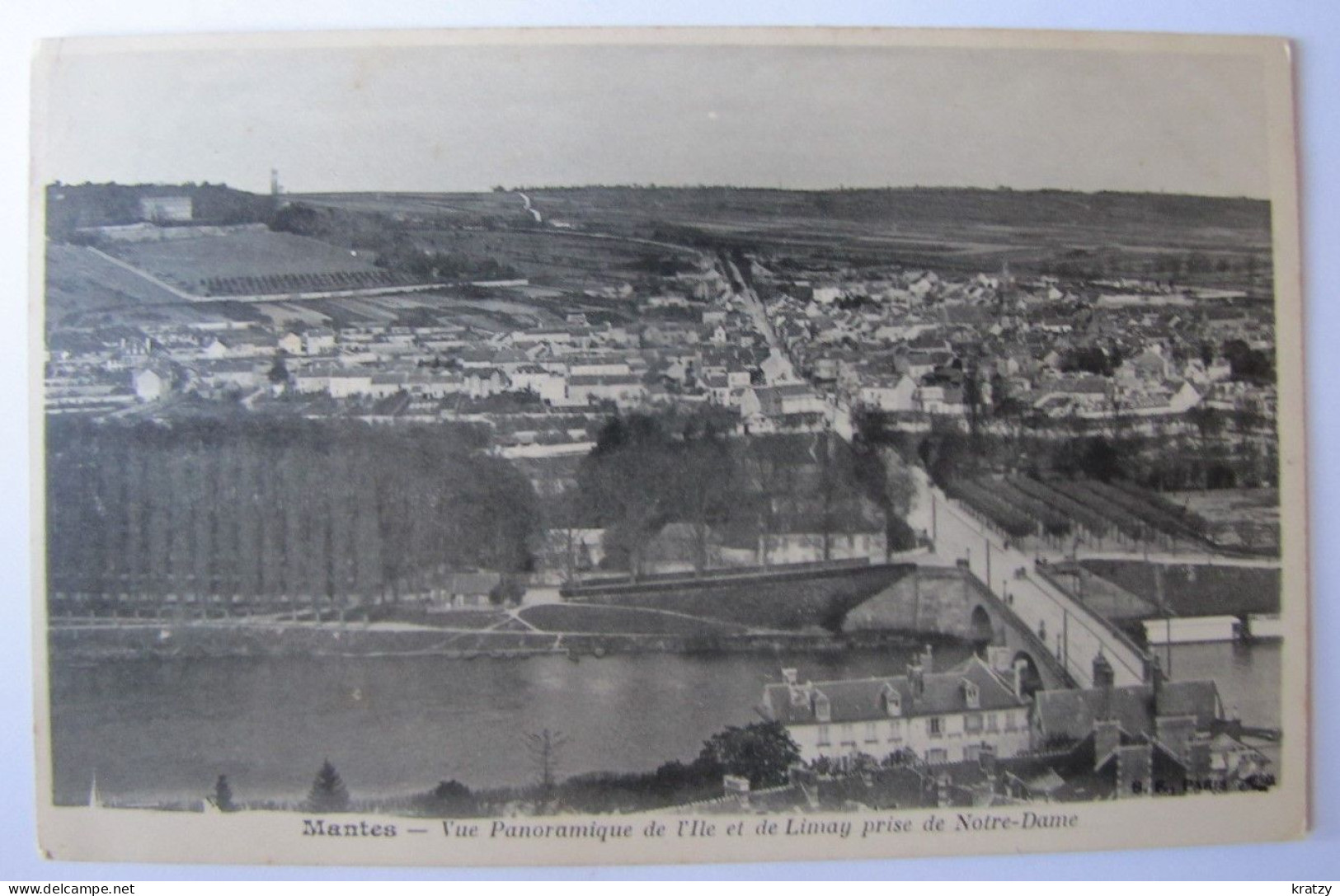 FRANCE - YVELINES - MANTES - Vue De L'Ile Et De Limay Prise De Notre-Dame - 1904 - Mantes La Jolie