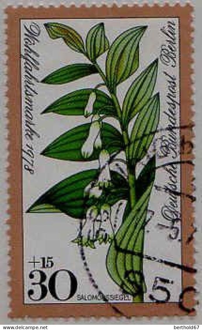 Berlin Poste Obl Yv:535/538 Bienfaisance Fleurs Des Forêts (Thème) - Altri & Non Classificati