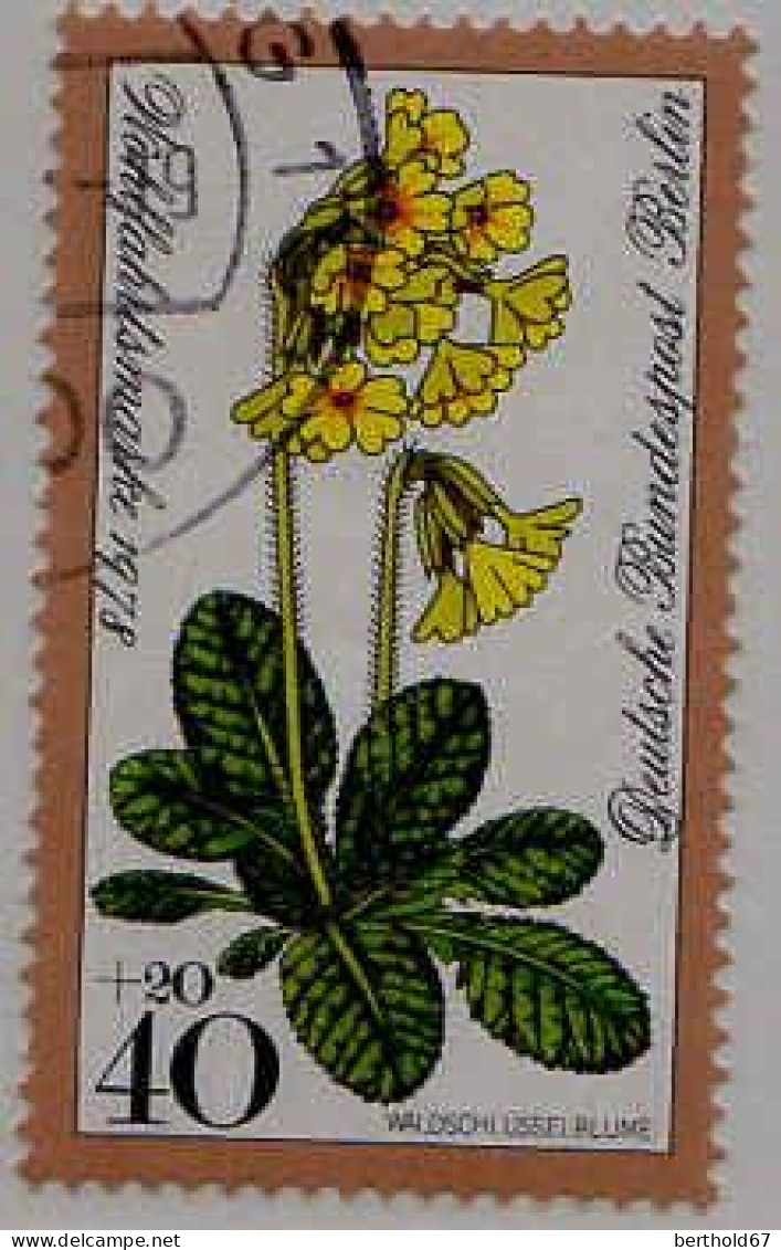 Berlin Poste Obl Yv:535/538 Bienfaisance Fleurs Des Forêts (Thème) - Altri & Non Classificati